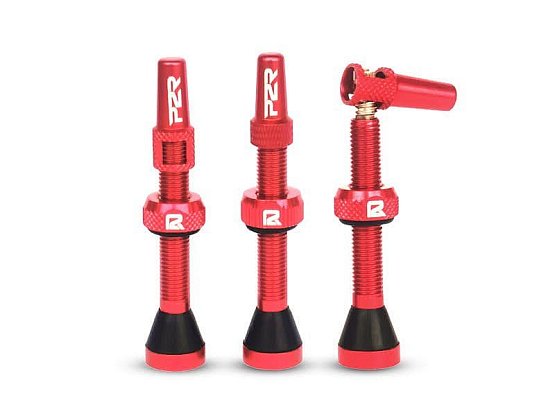 Bezdušové ventilky P2R FR-11C, AL, 46mm, red