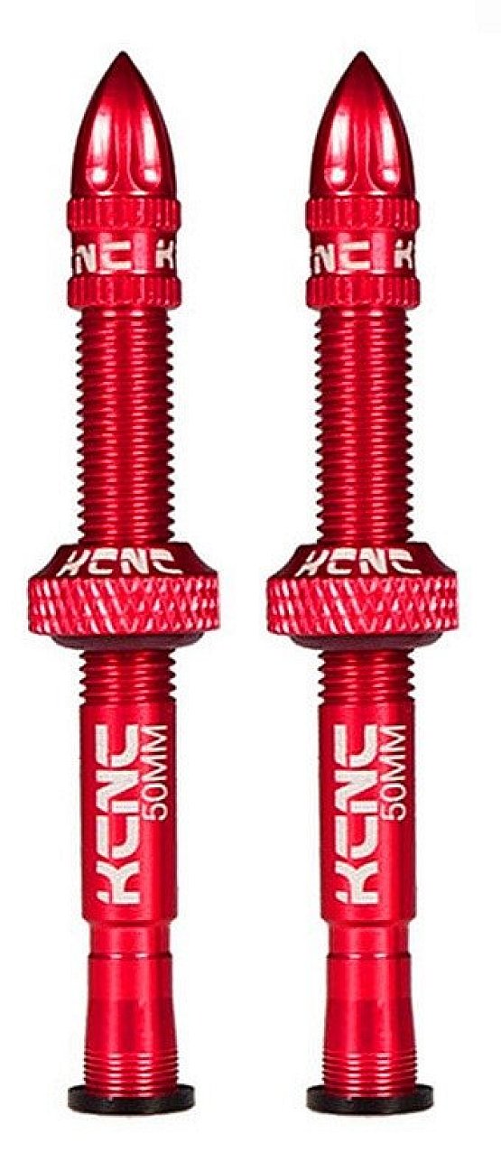 Ventiliky KCNC na bezdušové koleso, 50mm, red