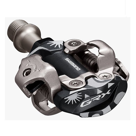 Pedále SHIMANO GRX PD-M8100 SPD ČIERNE+ZAR. SM-SH51
