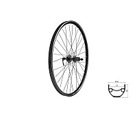 Zapletené koleso zadné KLS DRAFT DSC 23 R, 26", black