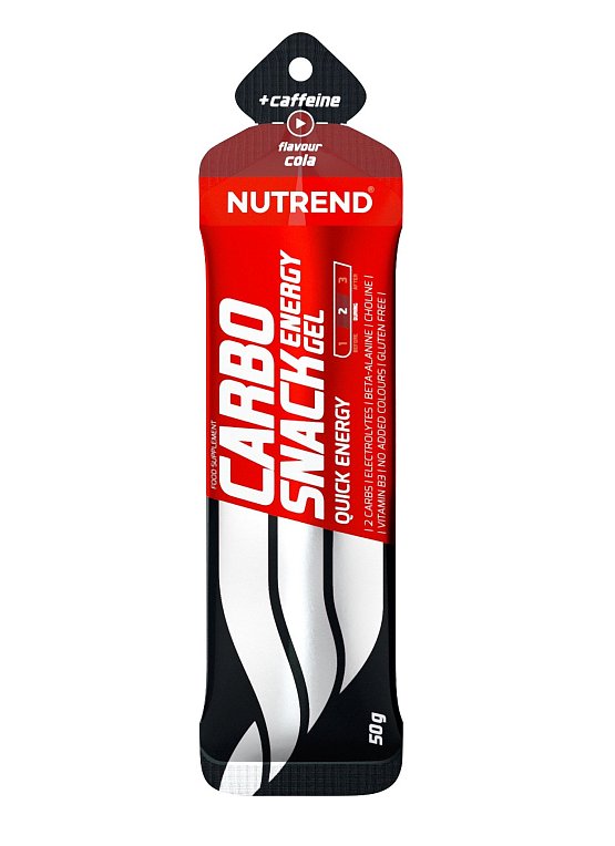 NUTREND Carbosnack gel, 50g, kofein, cola