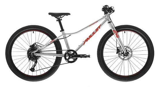 AMULET Youngster SH 24" 2025, alu brushed transparent/red, 9,3kg AMULET Youngster SH 24" 2025, alu brushed transparent/red, 9,3kg