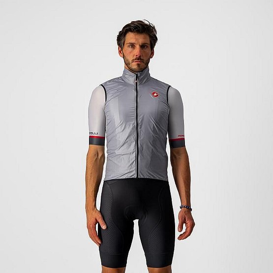 CASTELLI 20057 ARIA VEST, šedo strieborná CASTELLI 20057 ARIA VEST, šedo strieborná