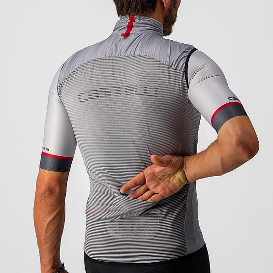CASTELLI 20057 ARIA VEST, šedo strieborná CASTELLI 20057 ARIA VEST, šedo strieborná