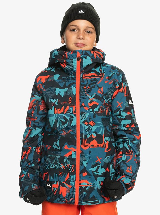 QUIKSILVER Mission Printed Youth, Building moutains grenadine QUIKSILVER Mission Printed Youth, Building moutains grenadine