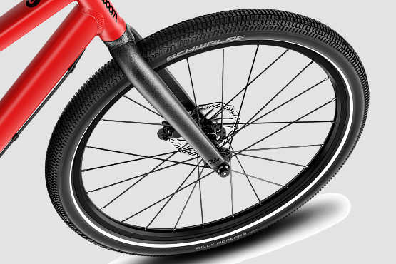 WOOM 5 Explore 24", red