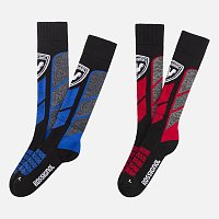 ROSSIGNOL Thermotech, 2 Páry, black-blue/red ROSSIGNOL Thermotech, 2 Páry, black-blue/red