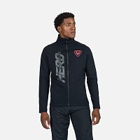 ROSSIGNOL Men's HERO Classique Clim full zip top, black ROSSIGNOL Men's HERO Classique Clim full zip top, black