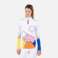 ROSSIGNOL Women's JCC Booster Half-Zip Top, white ROSSIGNOL Women's JCC Booster Half-Zip Top, white