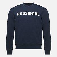 ROSSIGNOL Men's logo cotton sweatshirt round neck, darknavy