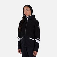 ROSSIGNOL Women's Wispile Full-Zip Hooded Fleece Jacket, black ROSSIGNOL Women's Wispile Full-Zip Hooded Fleece Jacket, black