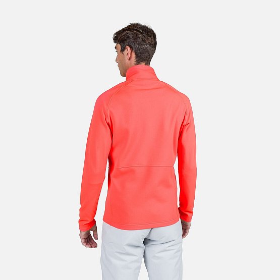 ROSSIGNOL Men's HERO Classique Clim full zip top, red