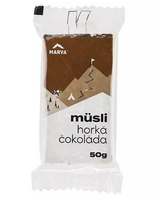 MARVA MÜSLI energetická tyčinka, 50 g, horká čokoláda
