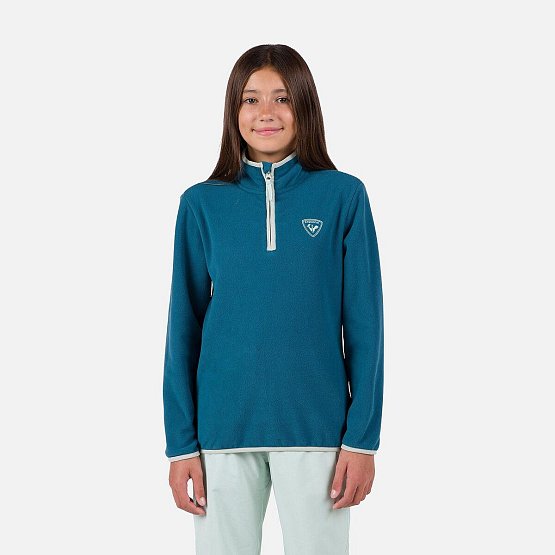 ROSSIGNOL Juniors' Strawpile Full-Zip Fleece, deeplake