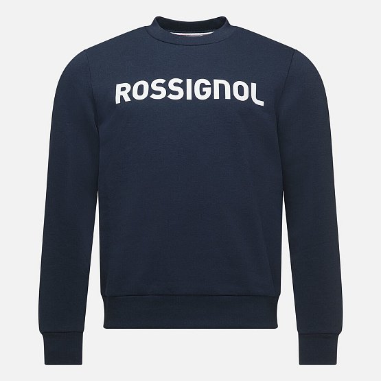 ROSSIGNOL Men's logo cotton sweatshirt round neck, darknavy