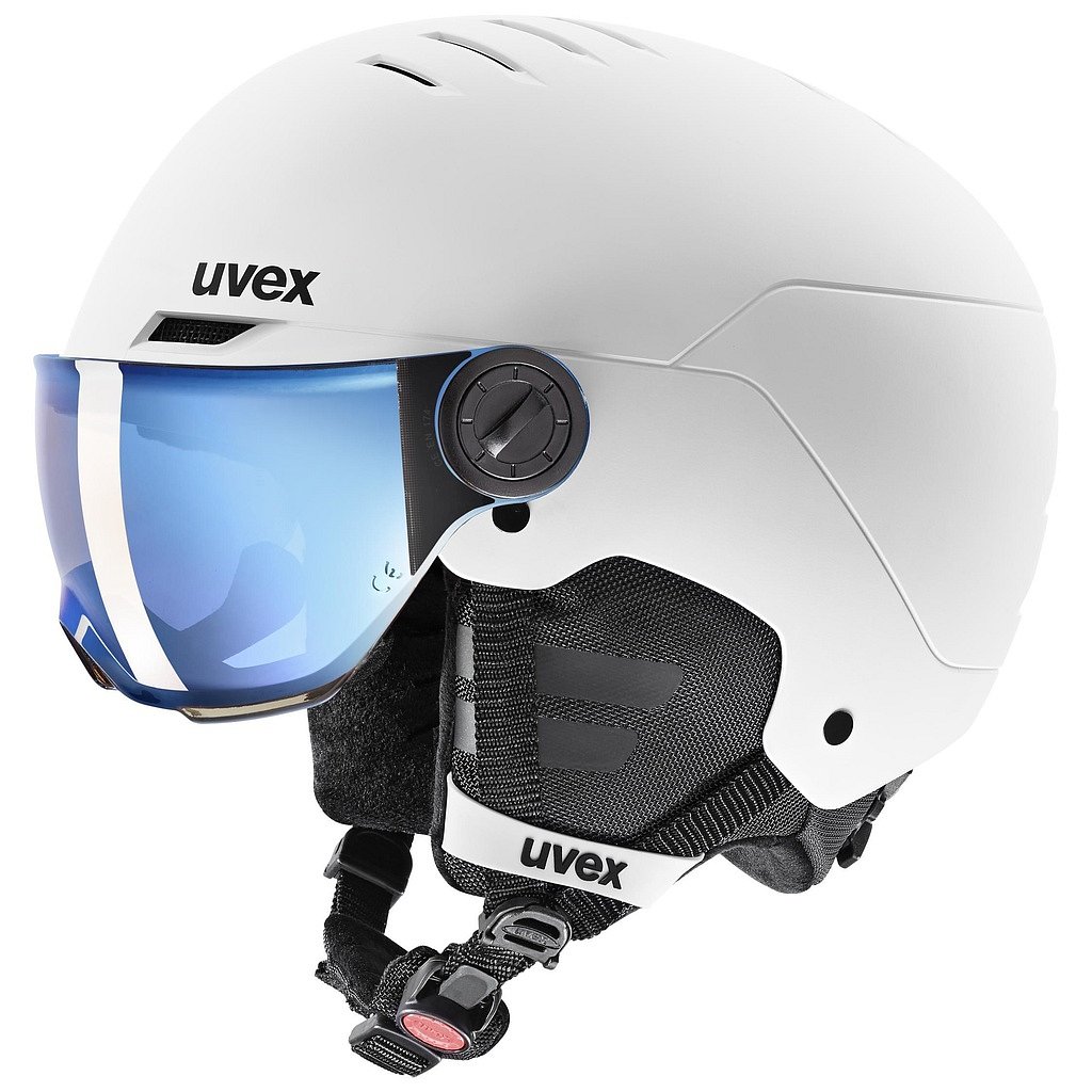 UVEX Rocket Junior Visor, white-black mat