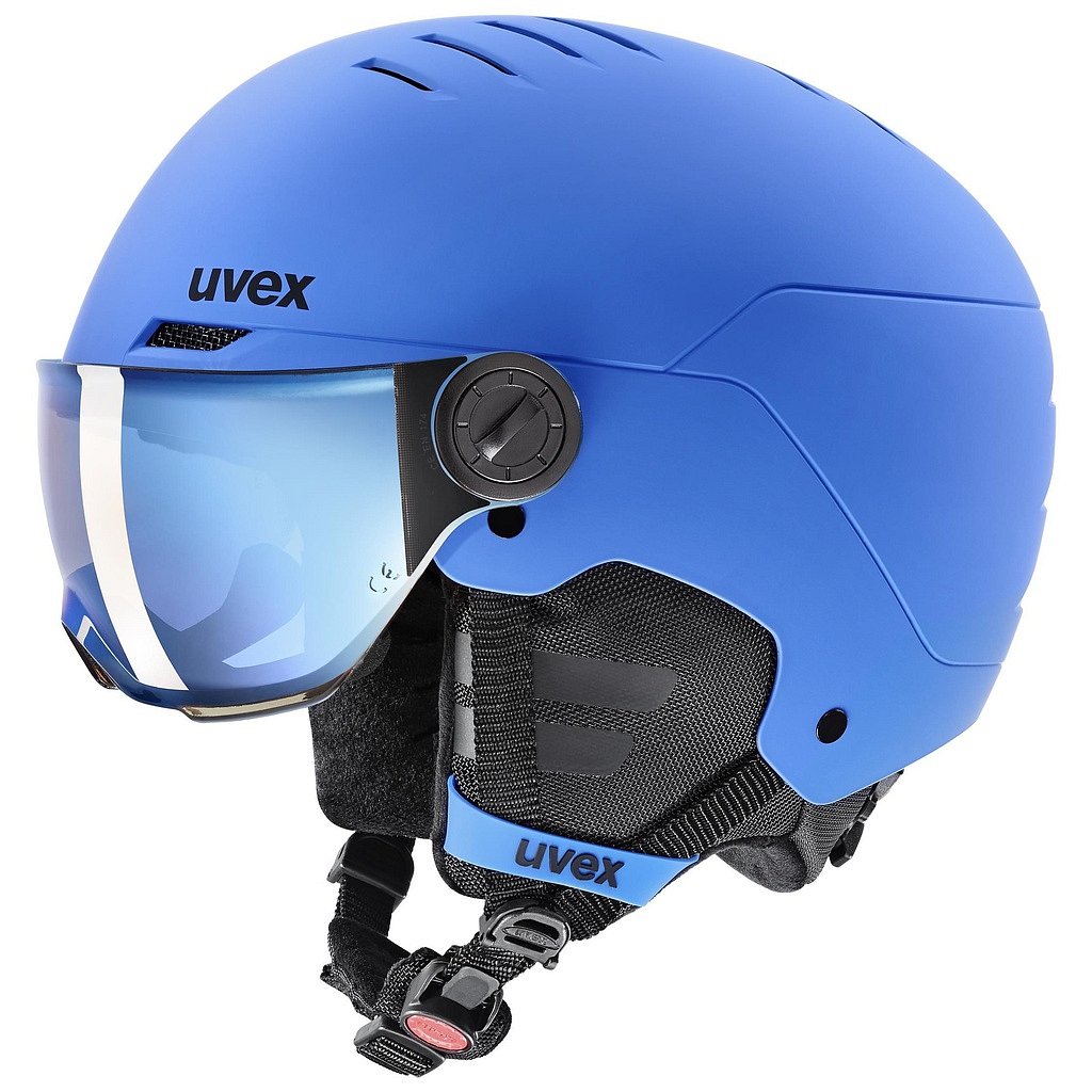 UVEX Rocket Junior Visor, blue mat, 54-58 cm