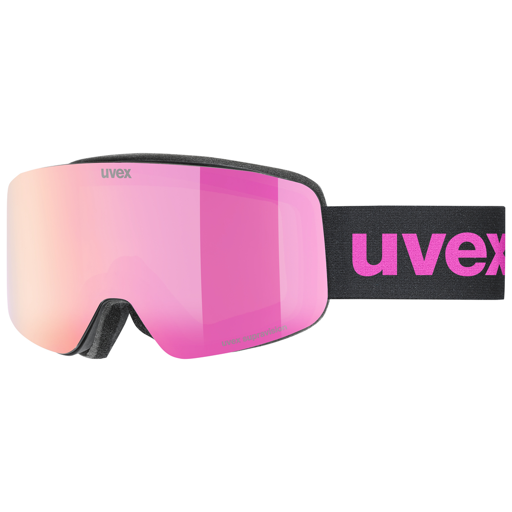 UVEX Pwdr FM, black matt dl/pink-clear, S2