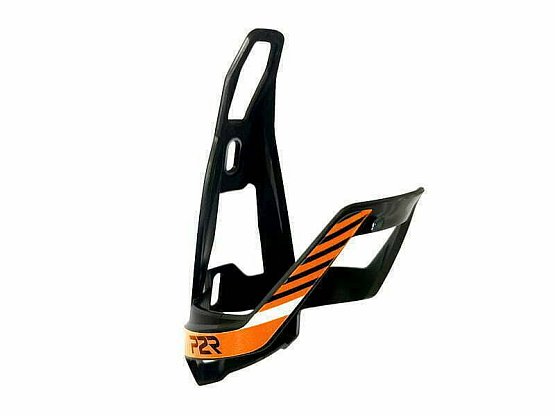 Košík na fľašu P2R HUGG, black-orange