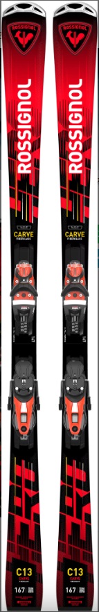 ROSSIGNOL Hero Carve Konect + NX 12 K GW B80, black hot red