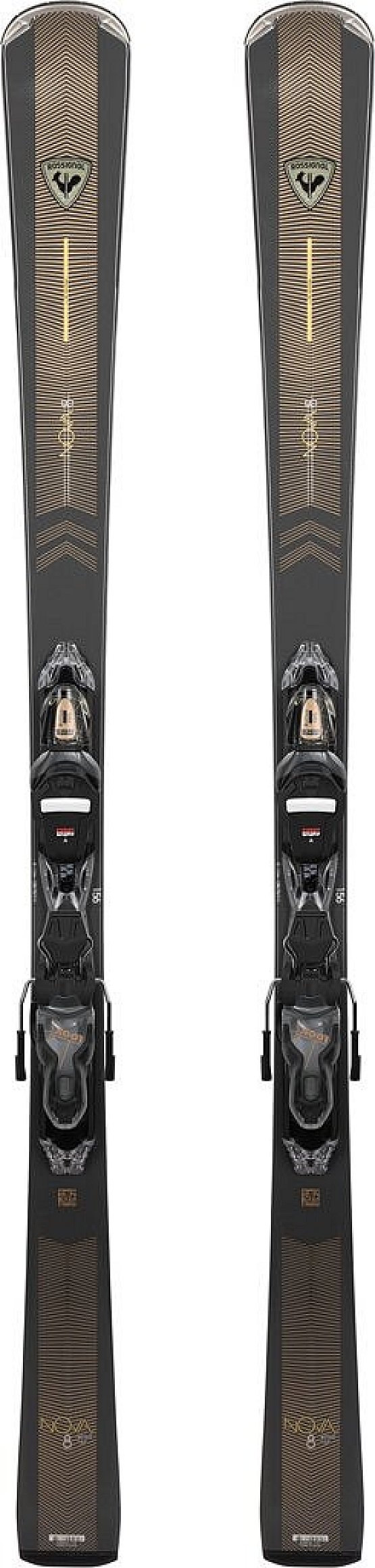 ROSSIGNOL Nova 8 Xpress + Xpress W 11 GW B83, grey/bronze ROSSIGNOL Nova 8 Xpress + Xpress W 11 GW B83, grey/bronze
