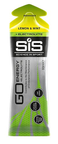 SiS Go + Elektrolyte gél 60ml, citrón a mäta SiS Go + Elektrolyte gél 60ml, citrón a mäta