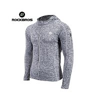 ROCKBROS priedušná s kapucou, white/black