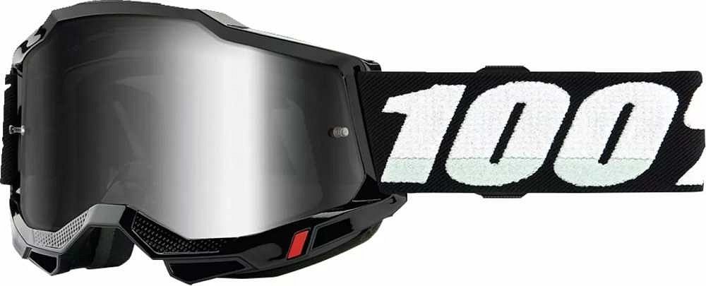 100% ACCURI 2 JUNIOR Goggle Black - Mirror Silver Lens