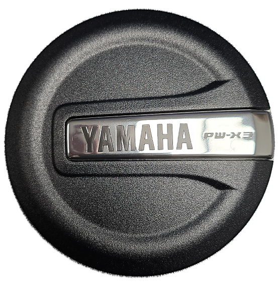 YAMAHA Logo Bezel PW-X3, lavé 2022, Yamaha Logo Chrom