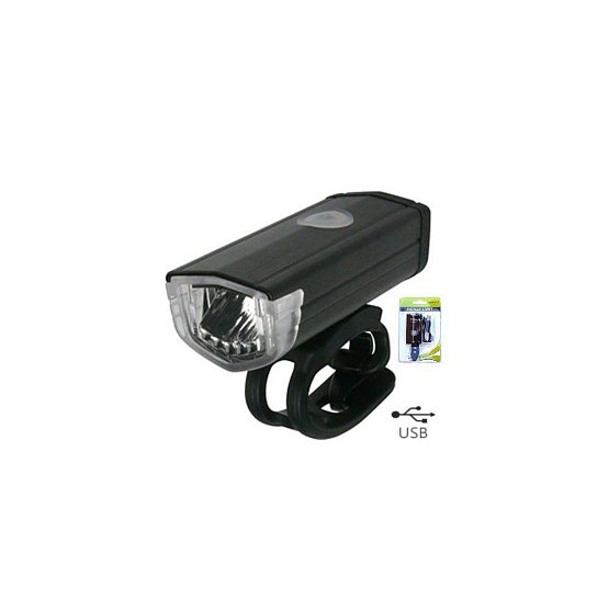Svetlo predné MPB 1 biela 3 Watt LED, 200 Lm 3F, USB nabíjanie, s USB káblom.