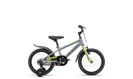 CTM Tommy 16" 2025, matná sivá/limetková, 8"