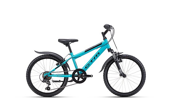 CTM Scooby 2.0 20" 2025, aquamarínová modrá/čierna, 11"