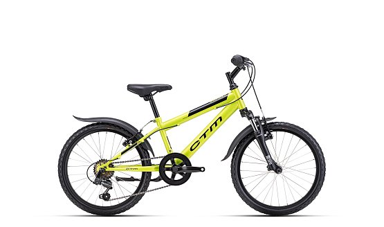 CTM Scooby 2.0 20" 2025, matná limetková/čierna, 11"