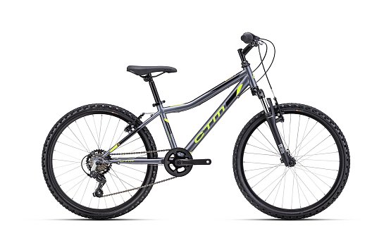 CTM Berry 24" 2025, matná sivá/neónovozelená, 13"