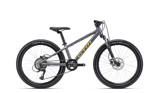 CTM Rocky 4.0 24" 2025, matná sivá/zlatožltá, 13"