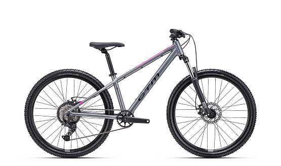CTM Rocky jump 26" 2025, matná sivá/ružová, 14"