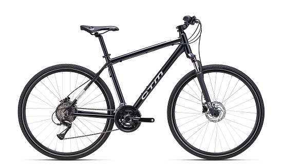 CTM Tranz 28" 2025, matná čierna/lesklá Strieborná