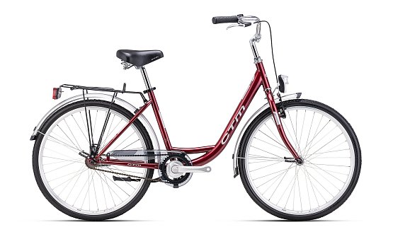 CTM Olivia 1.0 26" 2025, bordová perleť/strieborná 17" (430)