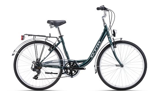 CTM Olivia 2.0 26" 2025, tmavozelená perleť/strieborná 17" (430)