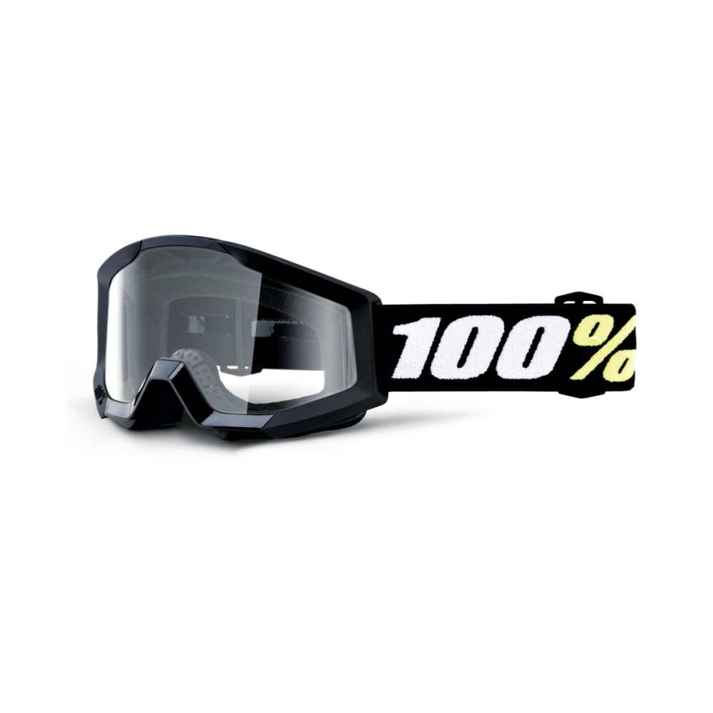 100% STRATA MINI Goggle Black - Clear Lens