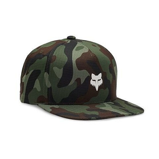 FOX Head Camo Tech Snapback, Green camo