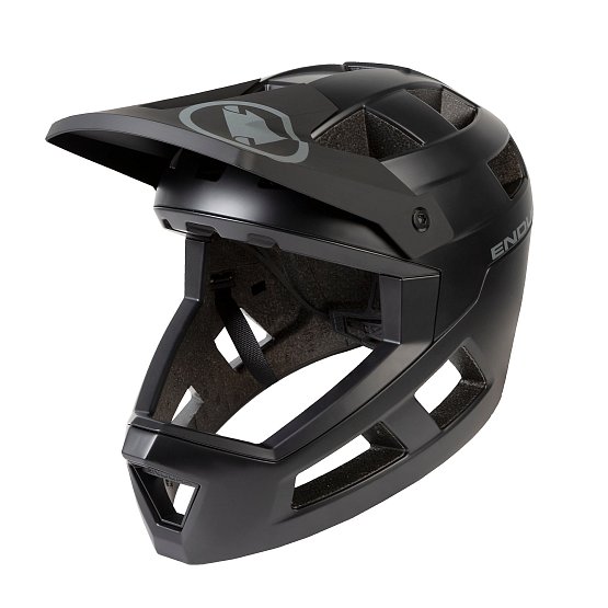 ENDURA Singletrack Fullface helmet, black, M/L