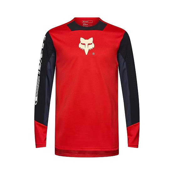 FOX Defend Ls Jersey Elevated, fluorescent red