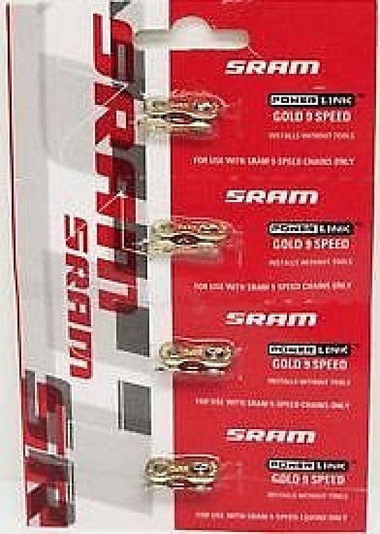 Spojka reťaze PowerLink 9-rýchlostná, gold, 1ks