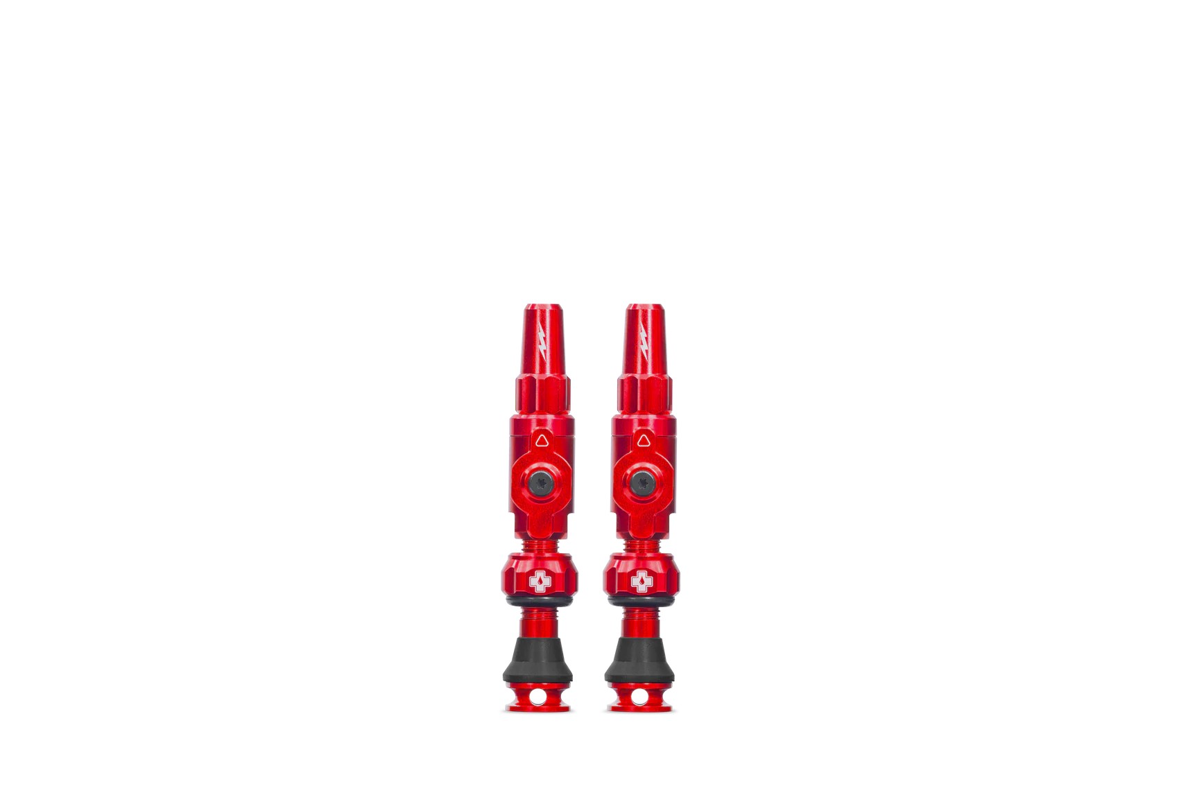 MUC-OFF Big Bore Lite Tubeless Valves (Large 45mm), red