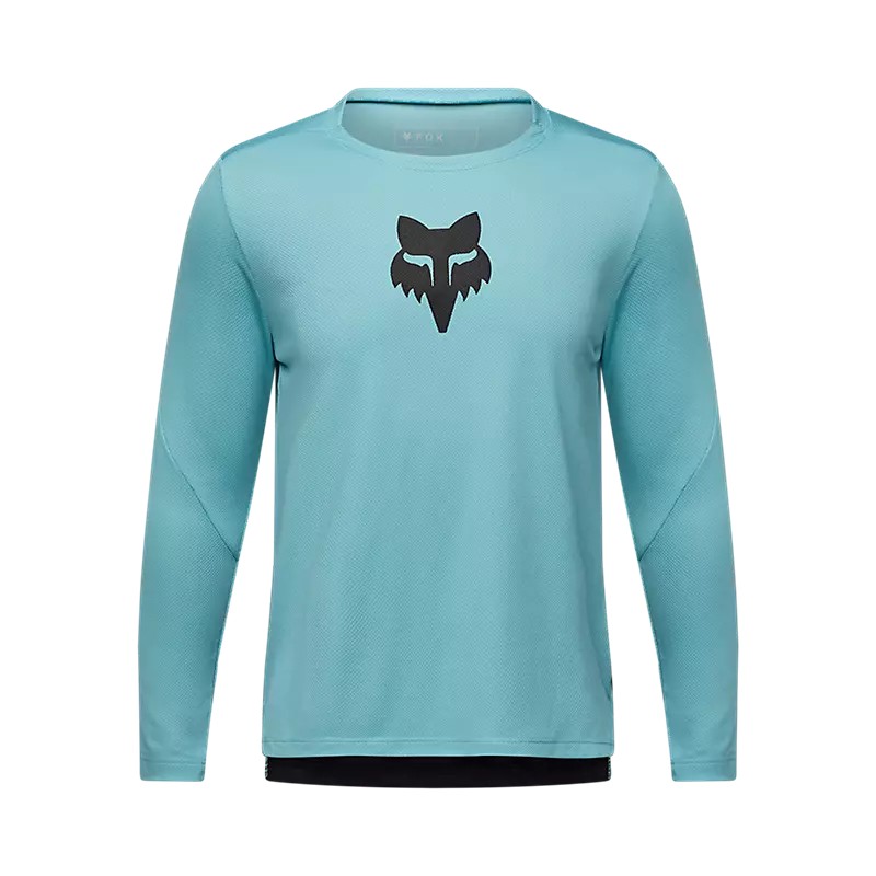 FOX Youth Ranger Fox Head LS Jersey, vintage wash blue