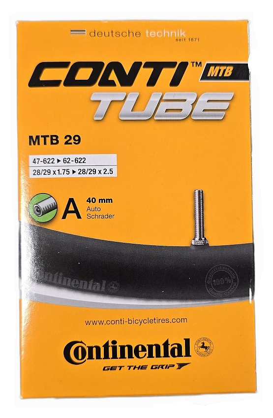 Duša CONTINENTAL MTB 29"x1.75-2.5 AV 40 mm, black