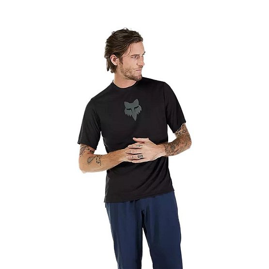 FOX Ranger Ss Jersey Fox Head, black FOX Ranger Ss Jersey Fox Head, black