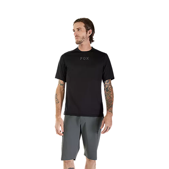 FOX Ranger Ss Jersey Wordmark, black FOX Ranger Ss Jersey Wordmark, black