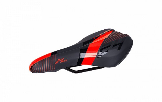 Sedlo CTM detské Willy, čierne oranžový pásik, 24''